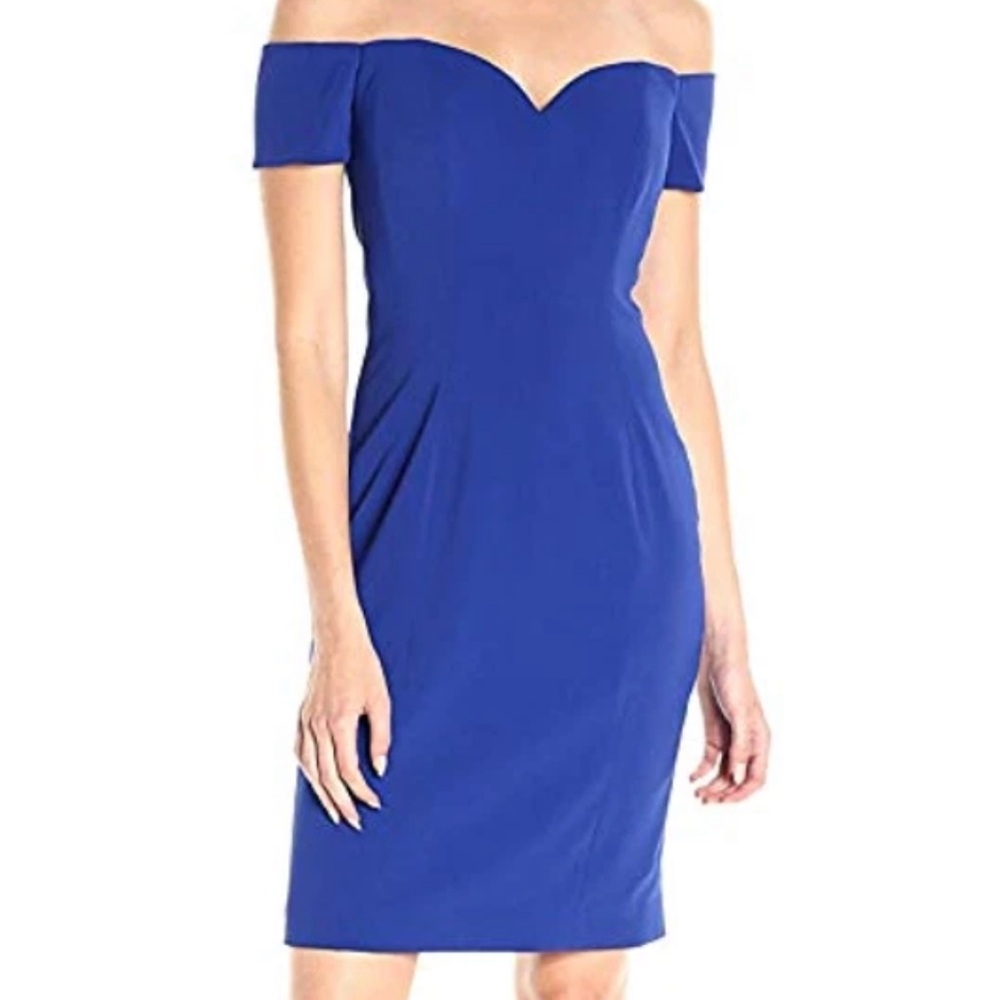 Badgley Mischka Off Shoulder Dress